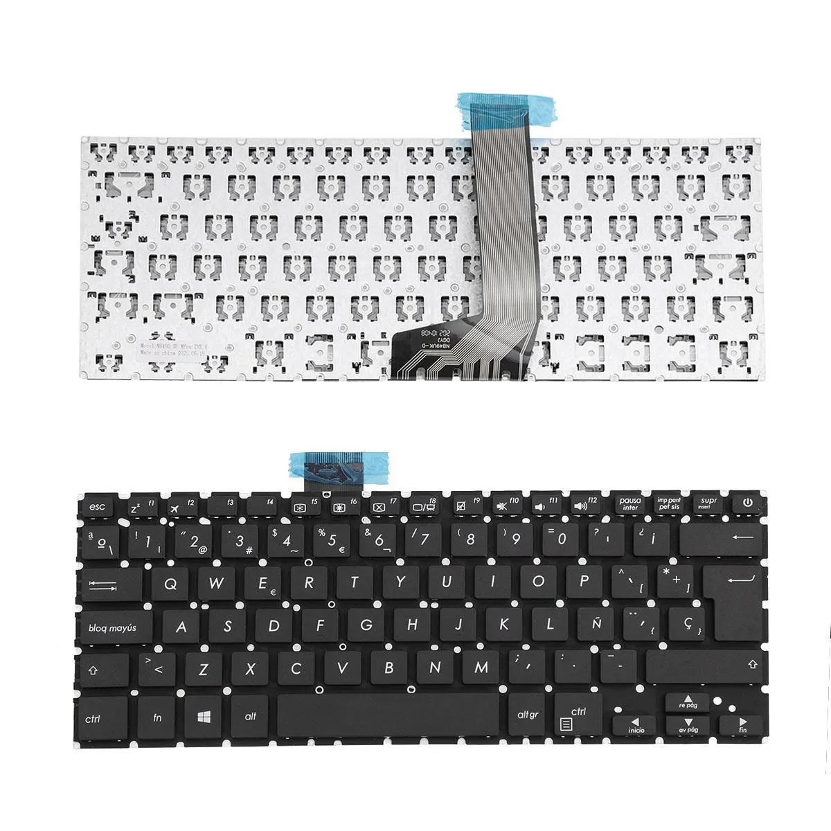 Teclado Portátil Asus X405 Preto Espanhol Sem Moldura | Green Computer