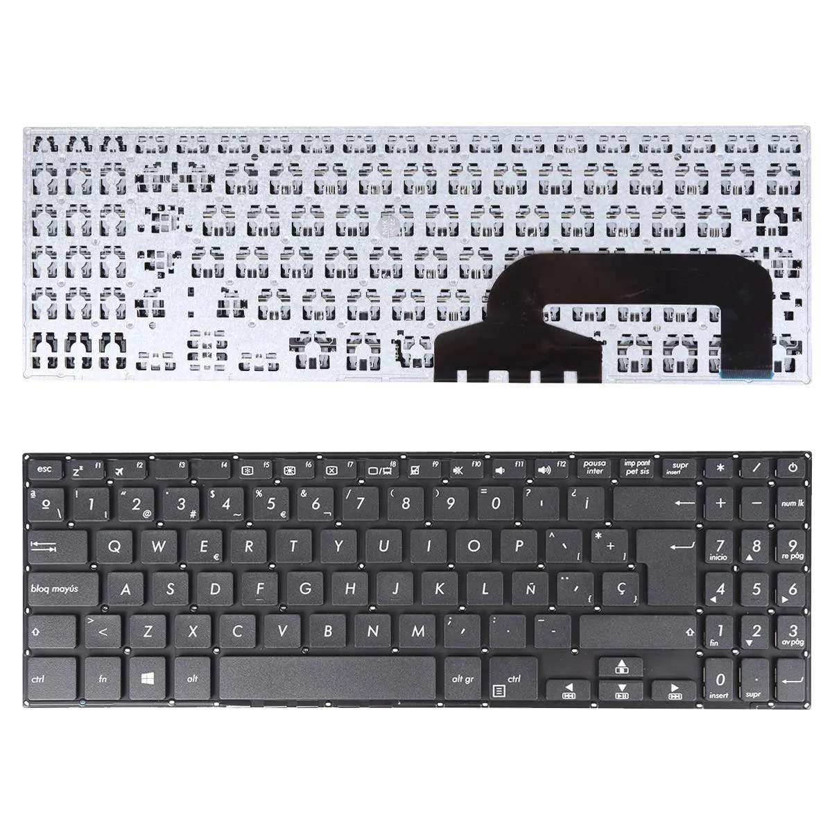 Teclado para Portátil ASUS X507 X507MA X507U X507UA X507UB A507 A507MA - Preto Espanhol