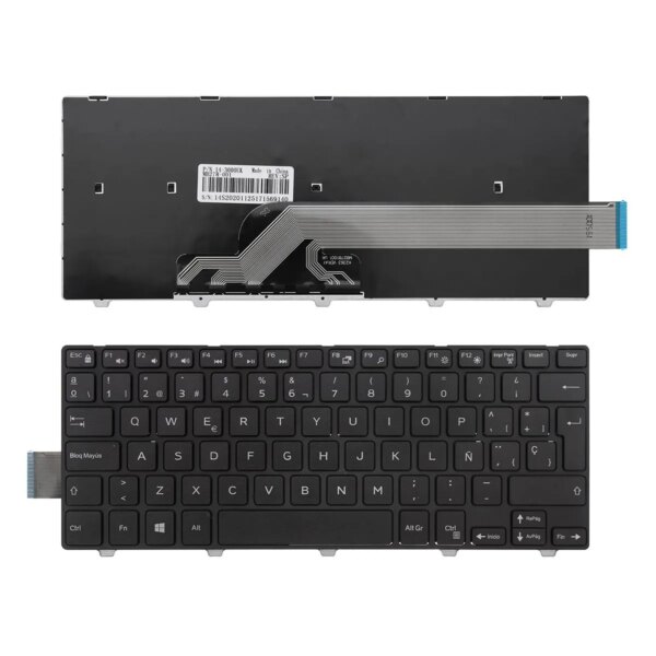 Teclado Portátil Dell Inspiron 14-3000 5447 5442 5445 7447 Series Preto