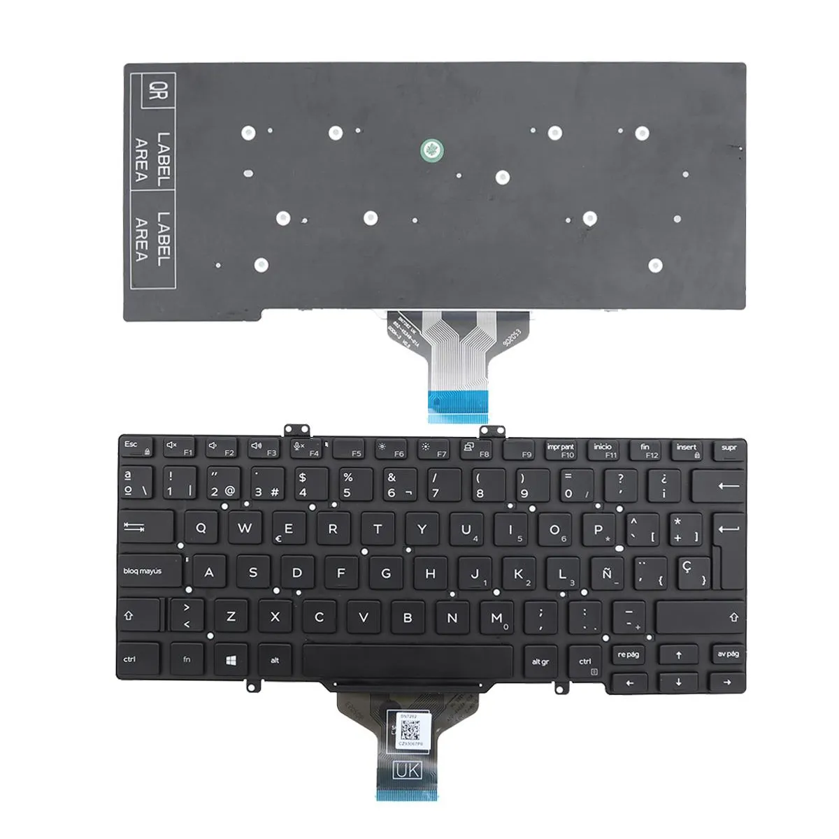 Teclado para Portátil Dell Latitude 7400 Preto Introdução Grande Espanhol