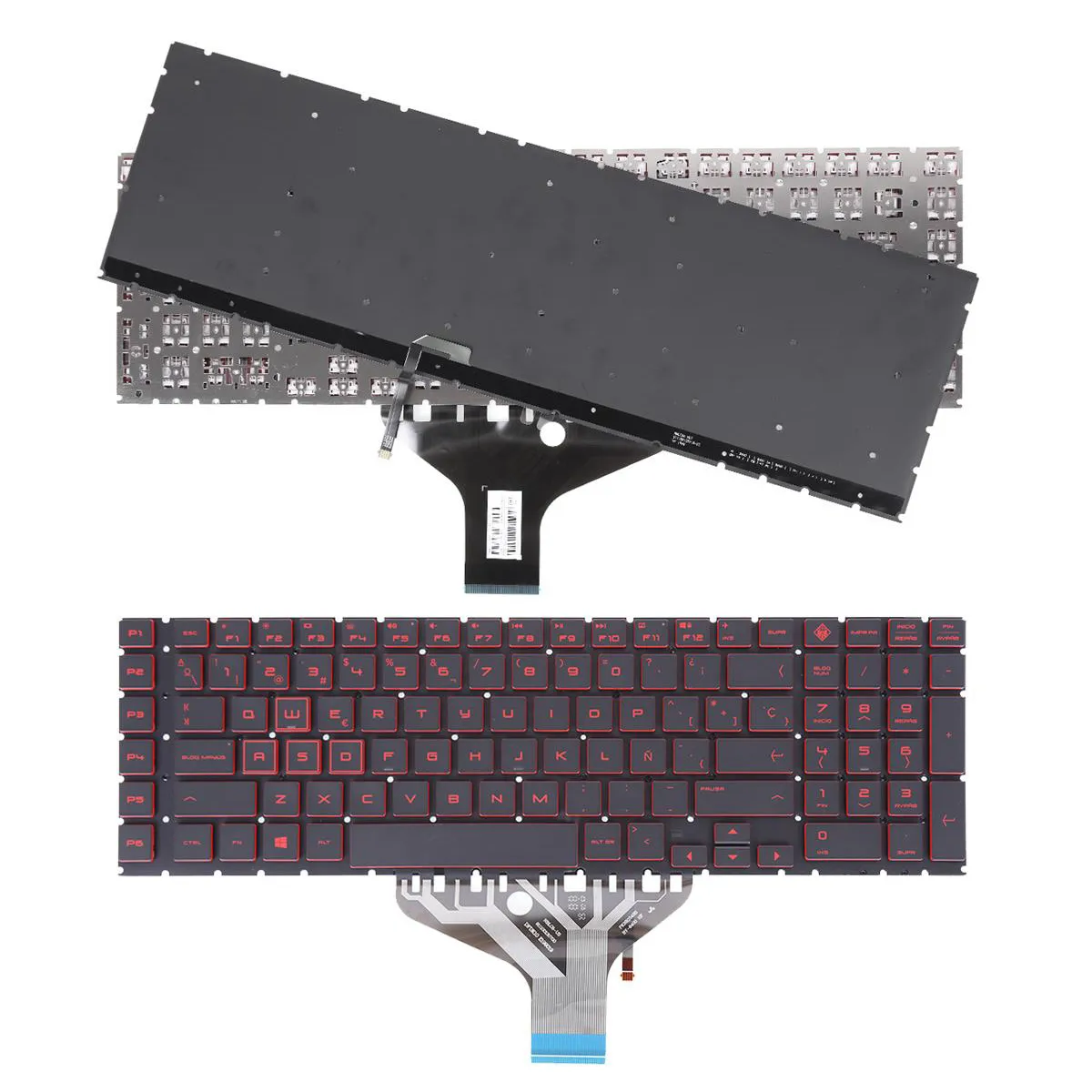 Teclado para Portátil HP Omen 17-CB - Preto com Layout Espanhol - Compatível com TPN-C144