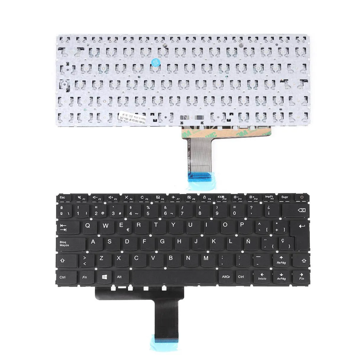 Teclado para Portátil Lenovo IdeaPad 110-14IBR Preto - Layout Espanhol