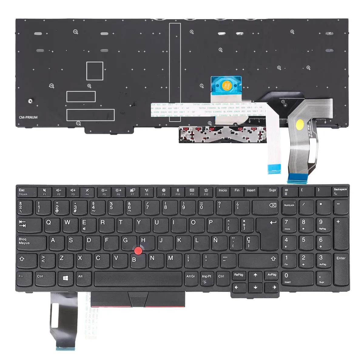 Teclado para Portátil Lenovo ThinkPad E580 L580 Preto - Compatível com Múltiplos Modelos