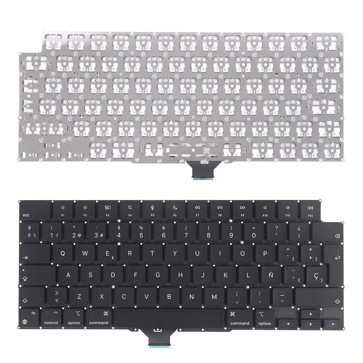 Teclado para Portátil Apple MacBook Pro A2442 A2485 Preto Espanhol