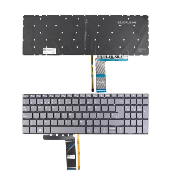 Teclado Retroiluminado Espanhol Cinza para Portátil Lenovo IdeaPad 720S-15 e V330-15 Series - Green Computer