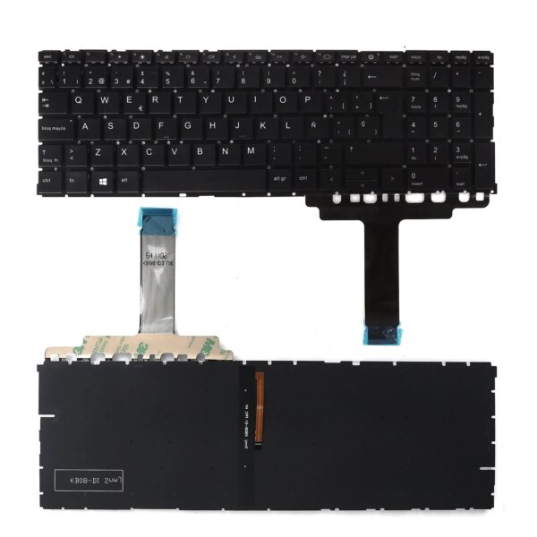 Teclado Retroiluminado Português para Portátil HP ProBook 450 G8, 455 G8, 455R G8, 650 G8 - Preto