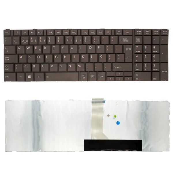 Teclado para Portátil Toshiba Satellite L850 C850 L855 L870 Português Sem Moldura
