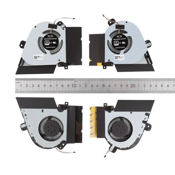 Ventoinhas CPU + GPU 12V para Portátil ASUS ROG Zephyrus S GX502 Series