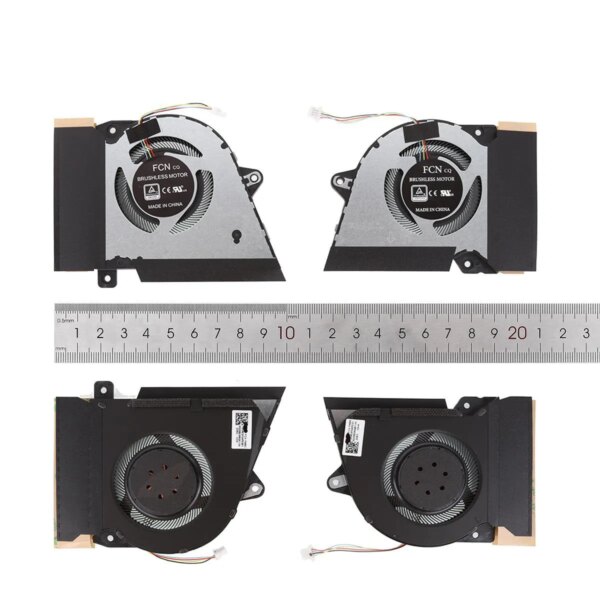 Ventoinhas CPU + GPU para Portátil ASUS ROG Zephyrus G14 GA401 Series 12V 1A - Green Computer