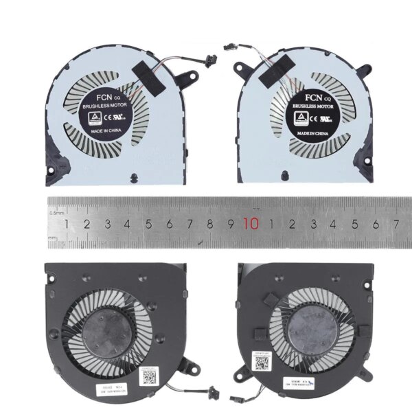 Ventoinhas CPU + GPU para Portátil Dell G3-3590 G3 3500 Series - Refrigeração Essencial