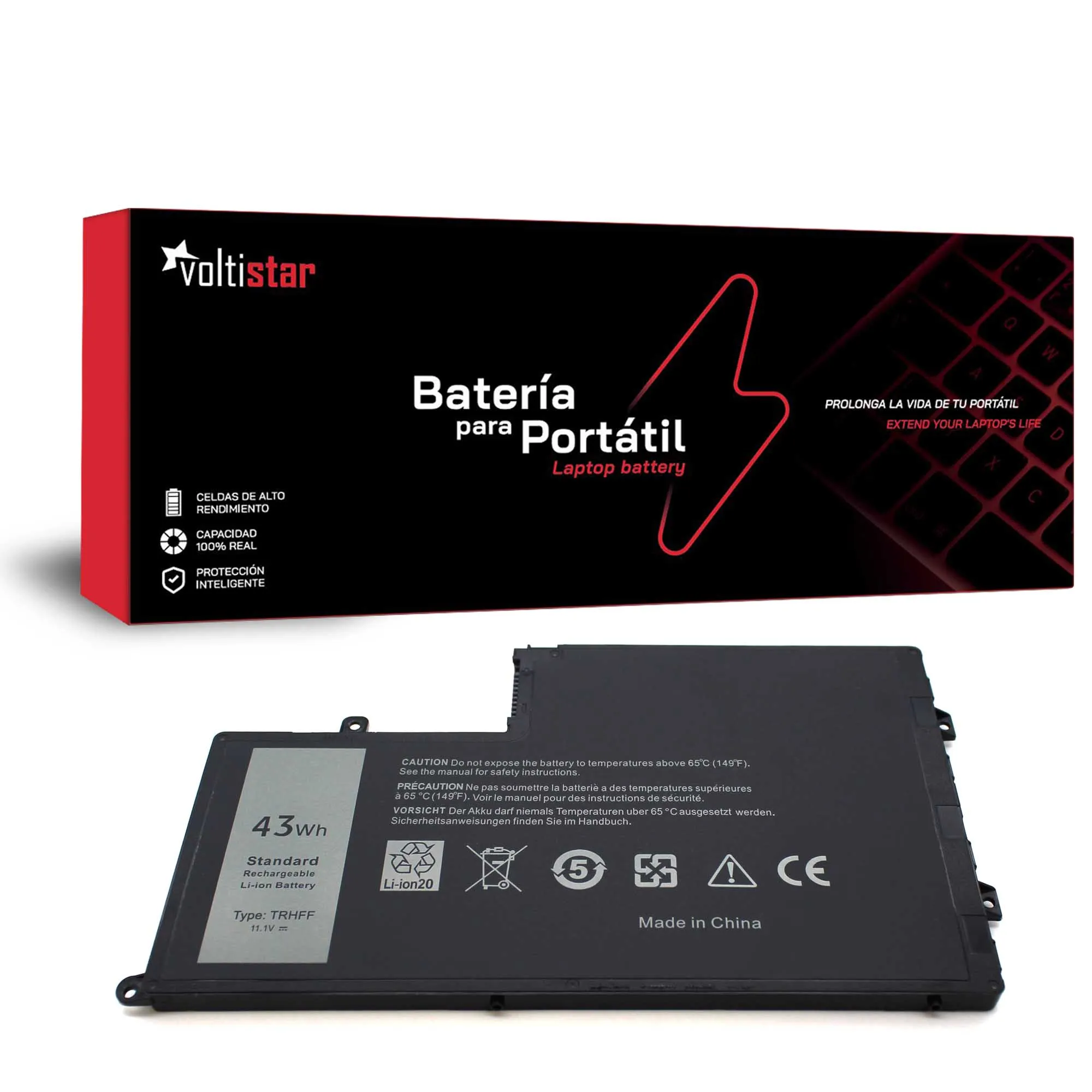 Bateria para Portátil Dell Latitude 14 3450, 15 3550, Inspiron 5000 Series - TRHFF 11.1V 3800mAh 43Wh