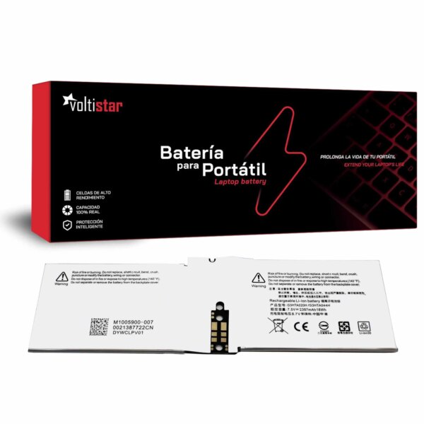 Bateria para Portátil Microsoft Surface Book 1 (1703, 1704, 1705) e Surface Book 3 13.5-Inch (1900) - DAK822470K, G3HTA044H, G3HTA020H