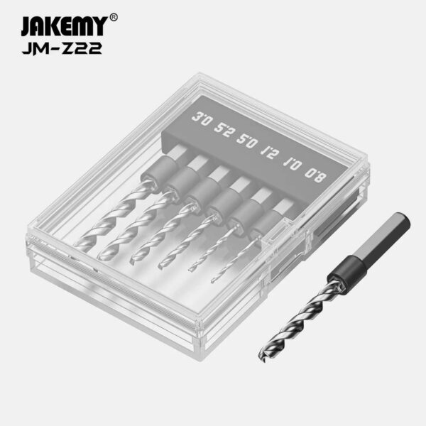 Jogo de Brocas Micro Hexagonais Jakemy JM-Z22 para Reparos de Precisão em Portáteis