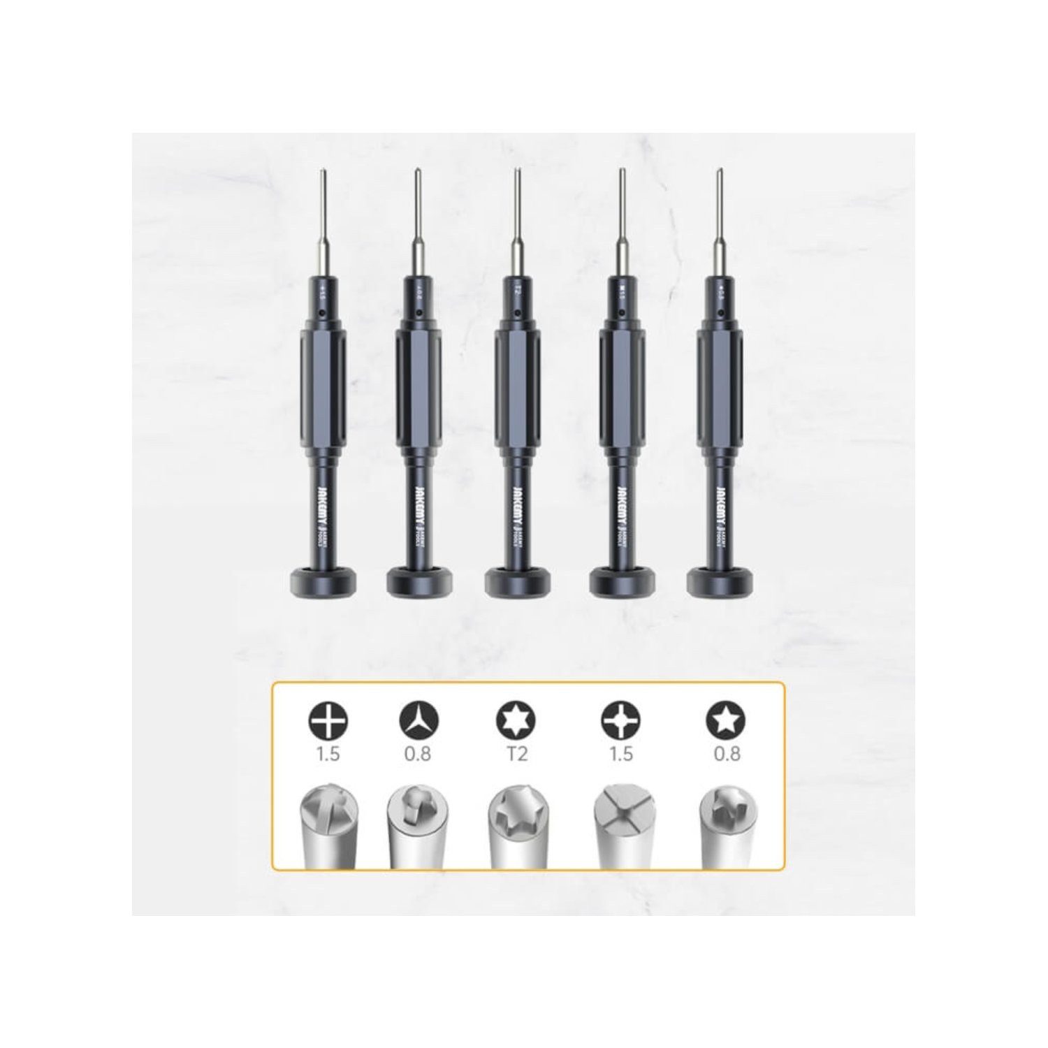 Chave de Fenda Y 0.8mm Jakemy JM-8179 - Ferramenta de Precisão para Reparo de Portáteis e Eletrónicos - Image 4