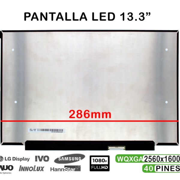 ECRÃ LED DE 13,3" PARA PORTÁTIL LP133WQ1-SPK4 NE133QDM-N65