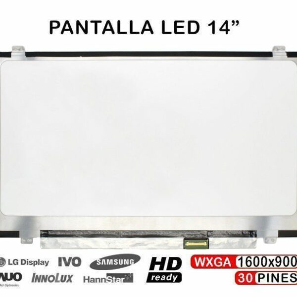 Ecrã LED 14" WXGA+Seminova (1600x900) 30 Pinos para Portátil Sony Vaio PCG-61211M, HP EliteBook e Lenovo ThinkPad Series