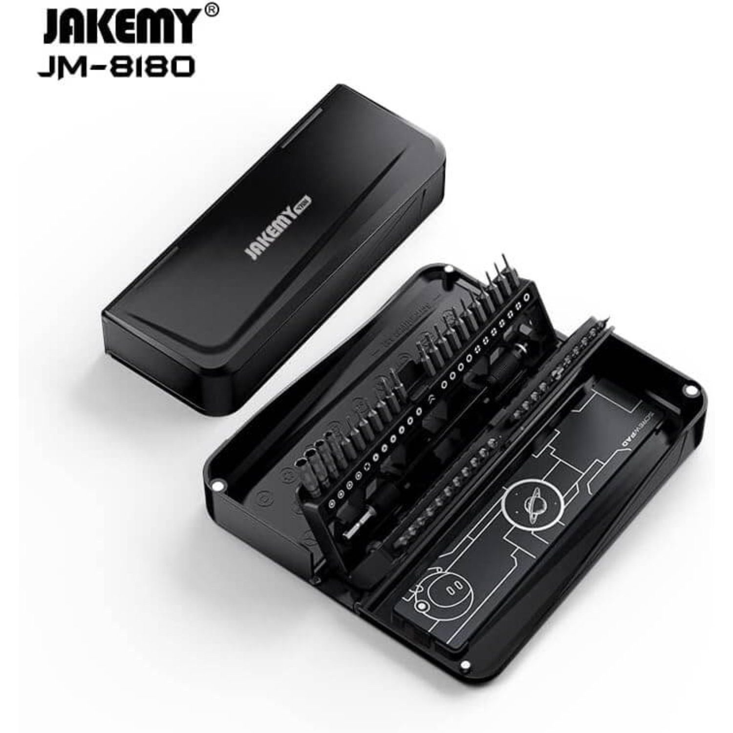 Jogo de Chaves de Fenda de Precisão Jakemy JM-8180A 47 em 1 para Reparo de Portáteis e Eletrónicos - Image 2