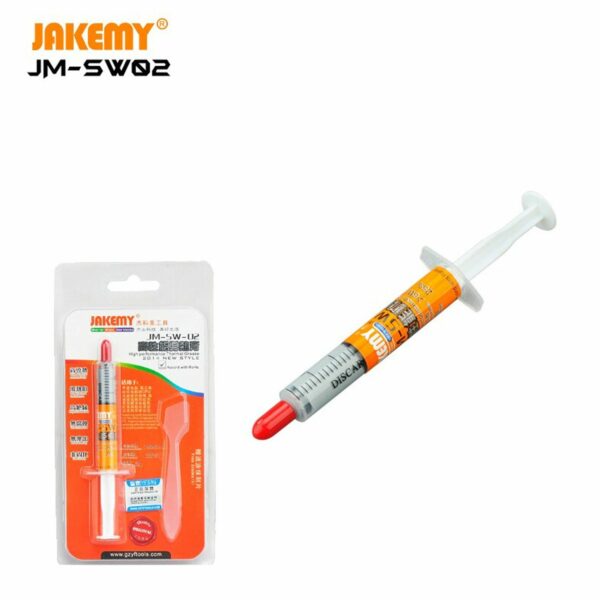 Pasta Térmica de Silicone Condutiva Jakemy JM-SW02 Cinzenta para Portátil