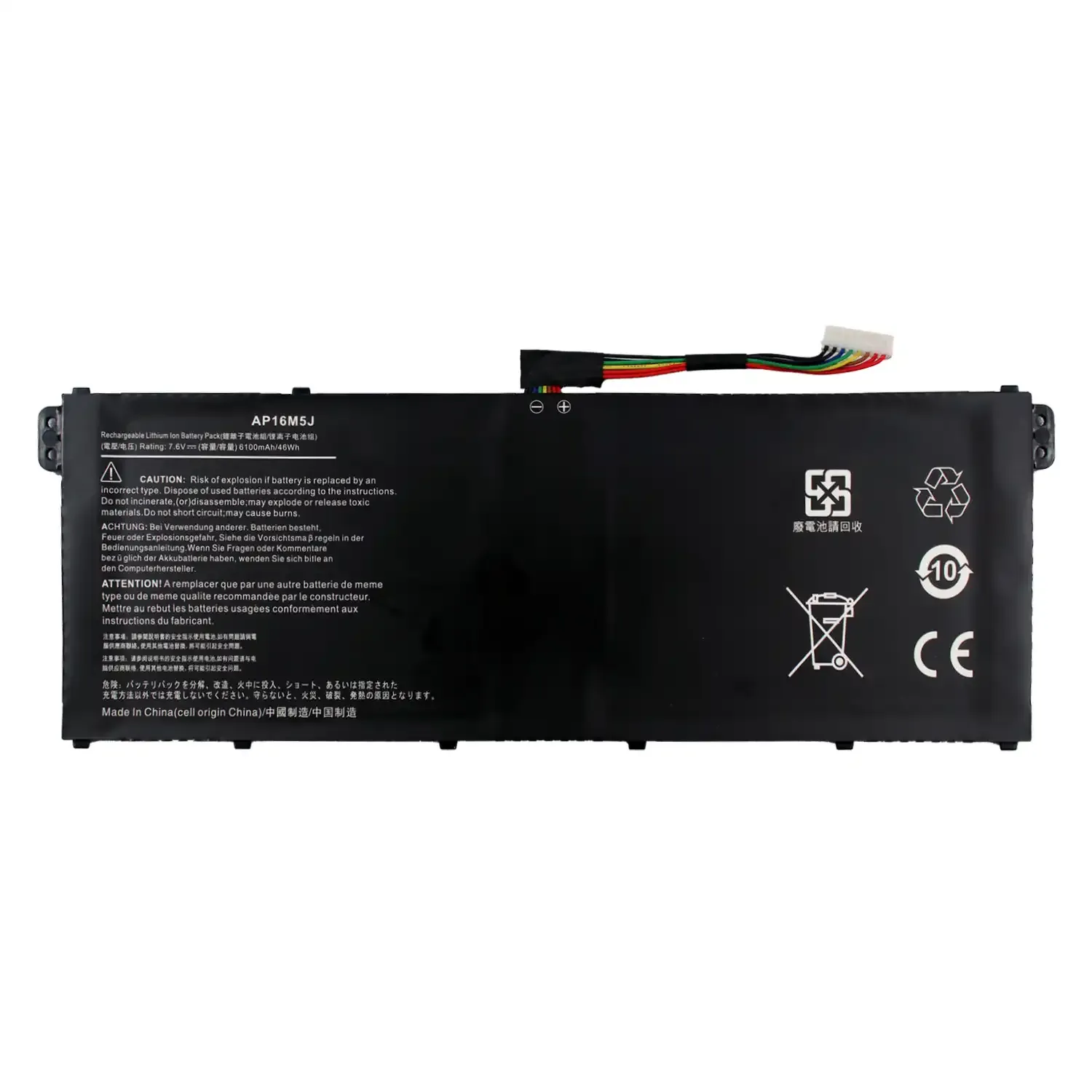 Bateria para Portátil Acer Aspire 1, Aspire 3 Series - 7.6V 6100mAh (AP16M4J, AP16M5J) - Image 2