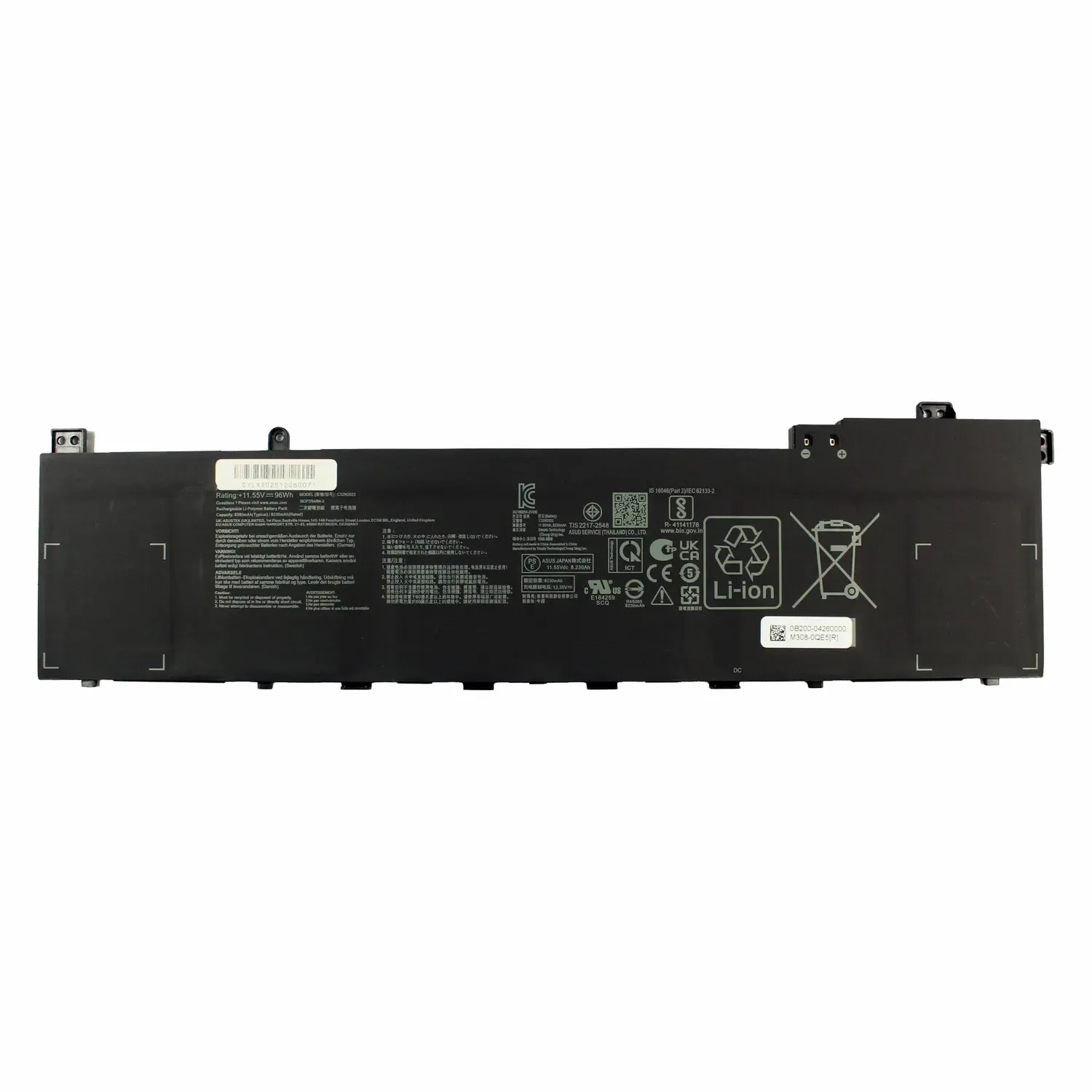 Bateria para Portátil ASUS VivoBook Pro 16X, K6602, M7600 Series (C32N2022) - 11.55V 96Wh