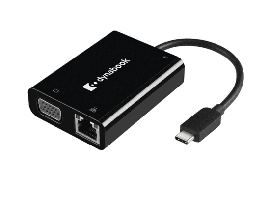 Adaptador USB-C para VGA + Porta de Rede (RJ45) Dynabook PS0089UA1PRP