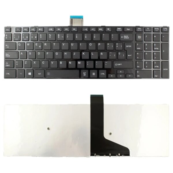 Teclado para Portátil Toshiba Satellite S50-A S55-A Series Preto Espanhol