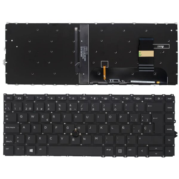 TECLADO PARA PORTÁTIL HP ELITEBOOK 840 G7 840 845 845 745 745 G7 G8 L87607-071 M07090-071 PRETO RETROILUMINADO