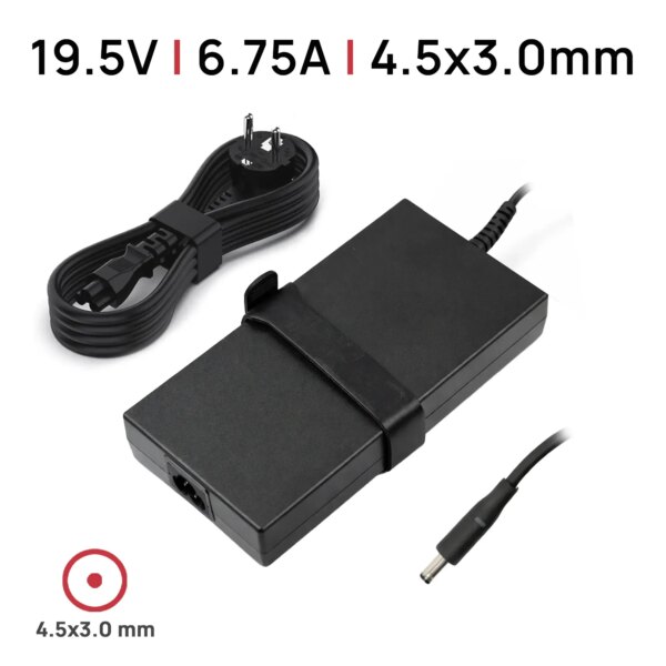 Carregador 130W para Portátil Dell Precision M3800, Vostro 7590, XPS 15 9570 - Conector 4.5x3.0mm