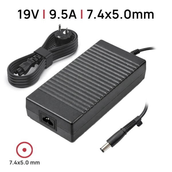 Carregador Portátil HP 19V 9.5A (180W) 7.4x5.0mm - Compatível ProBook EliteBook Pavilion e Mais