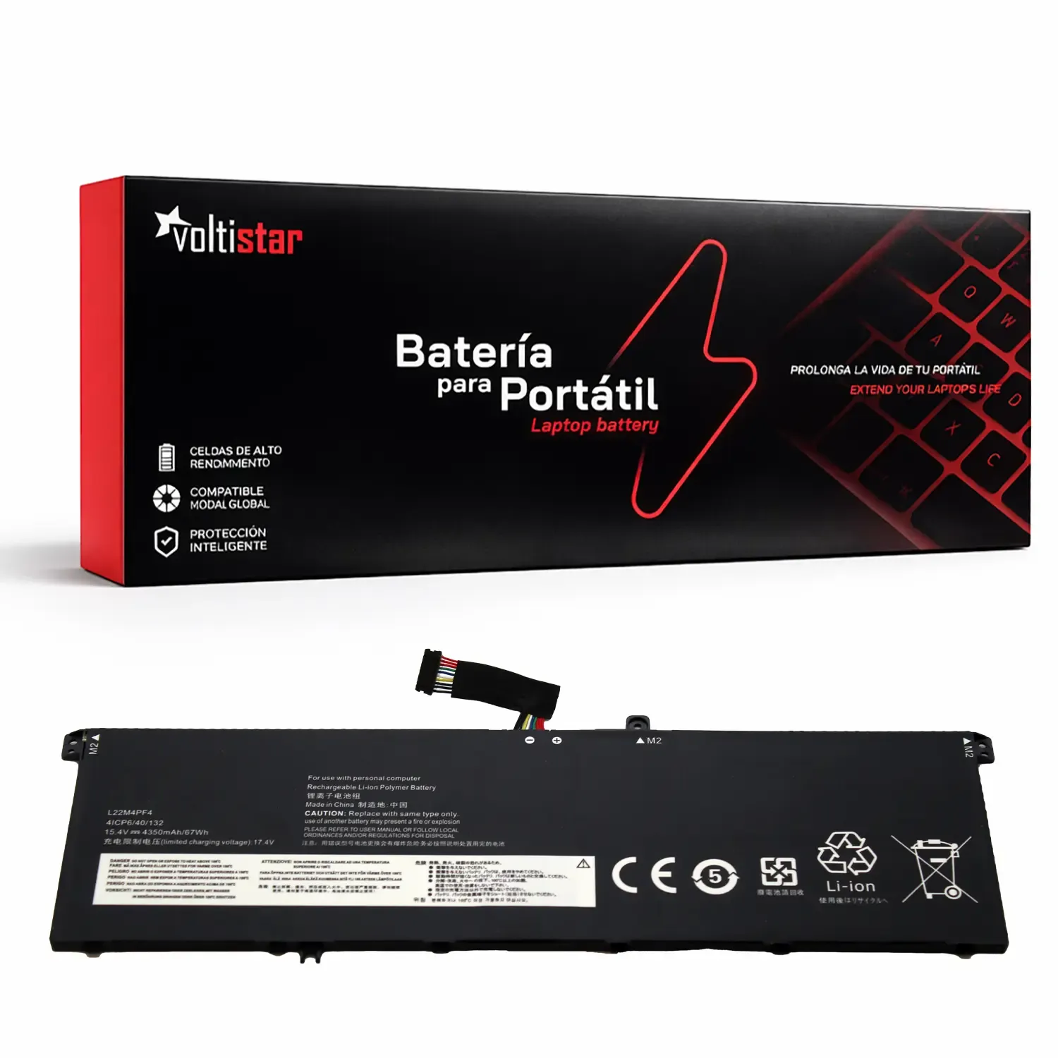 Bateria de Substituição para Portátil Lenovo Yoga Pro 7 14 Series - L22M4PF4 L22C4PF4 L22D4PF4 L22L4PF4