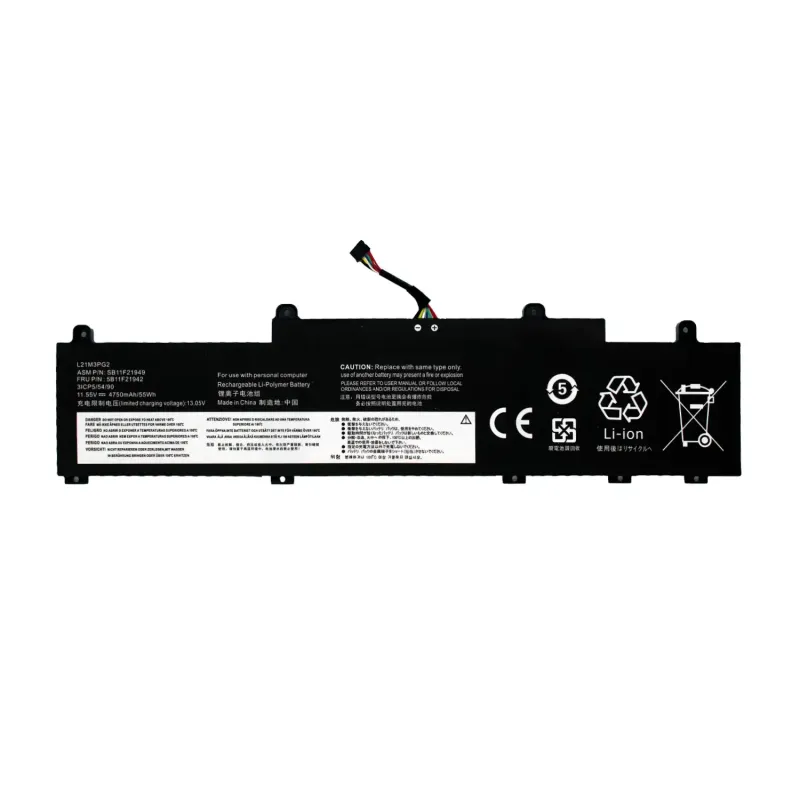 Bateria para Portátil Lenovo ThinkPad C14 Series L21M3PG2-68-3S1P - Green Computer - Image 3