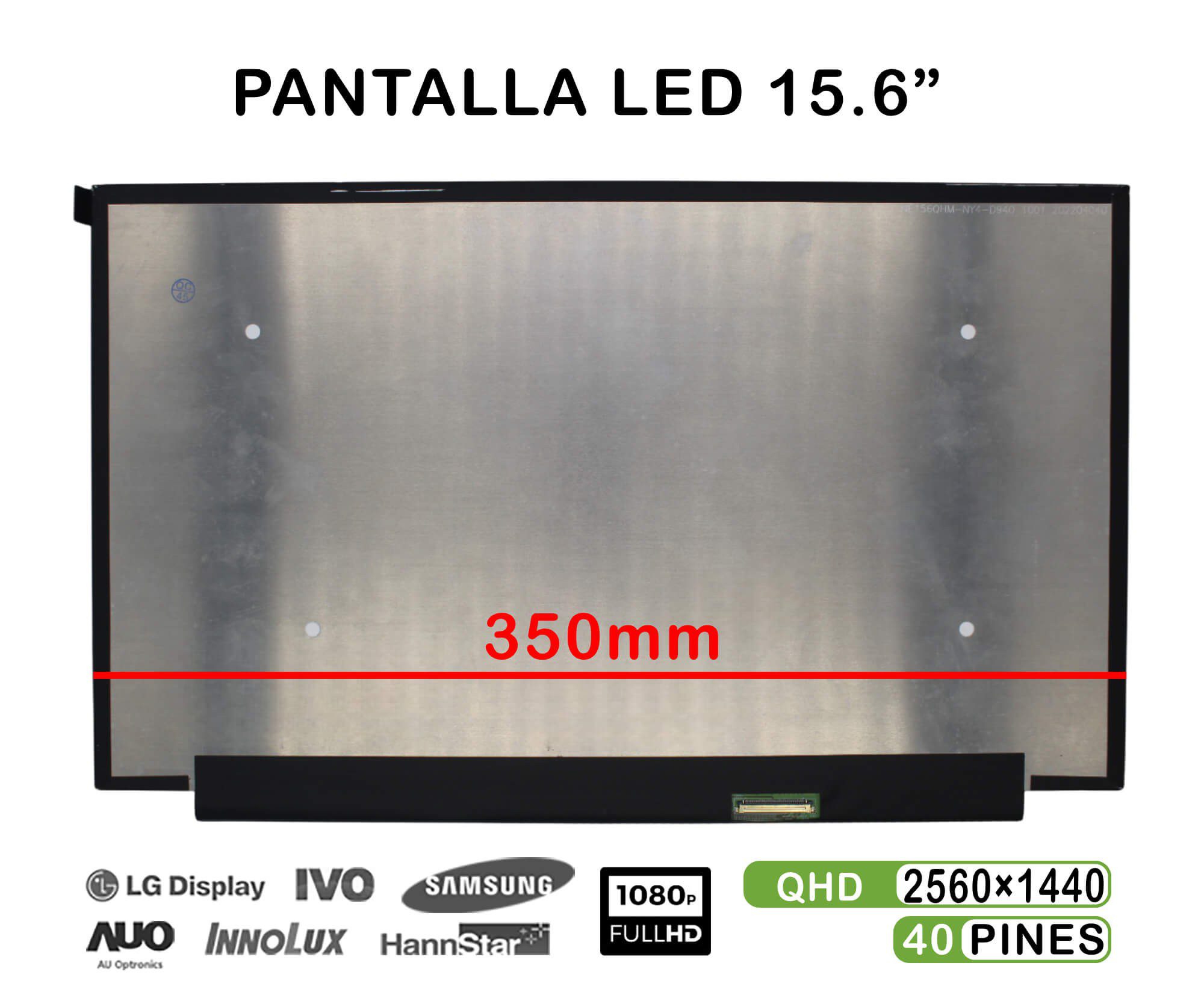 ECRÃ QUASE NOVO PARA PORTÁTIL DE 15,6" NE156QHM-NY1 LED 2560X1440