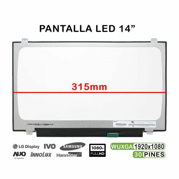 ECRÃ LED QUASE NOVO DE 14" PARA LAPTOP ASUS S433 NV140FHM-N62 315MM