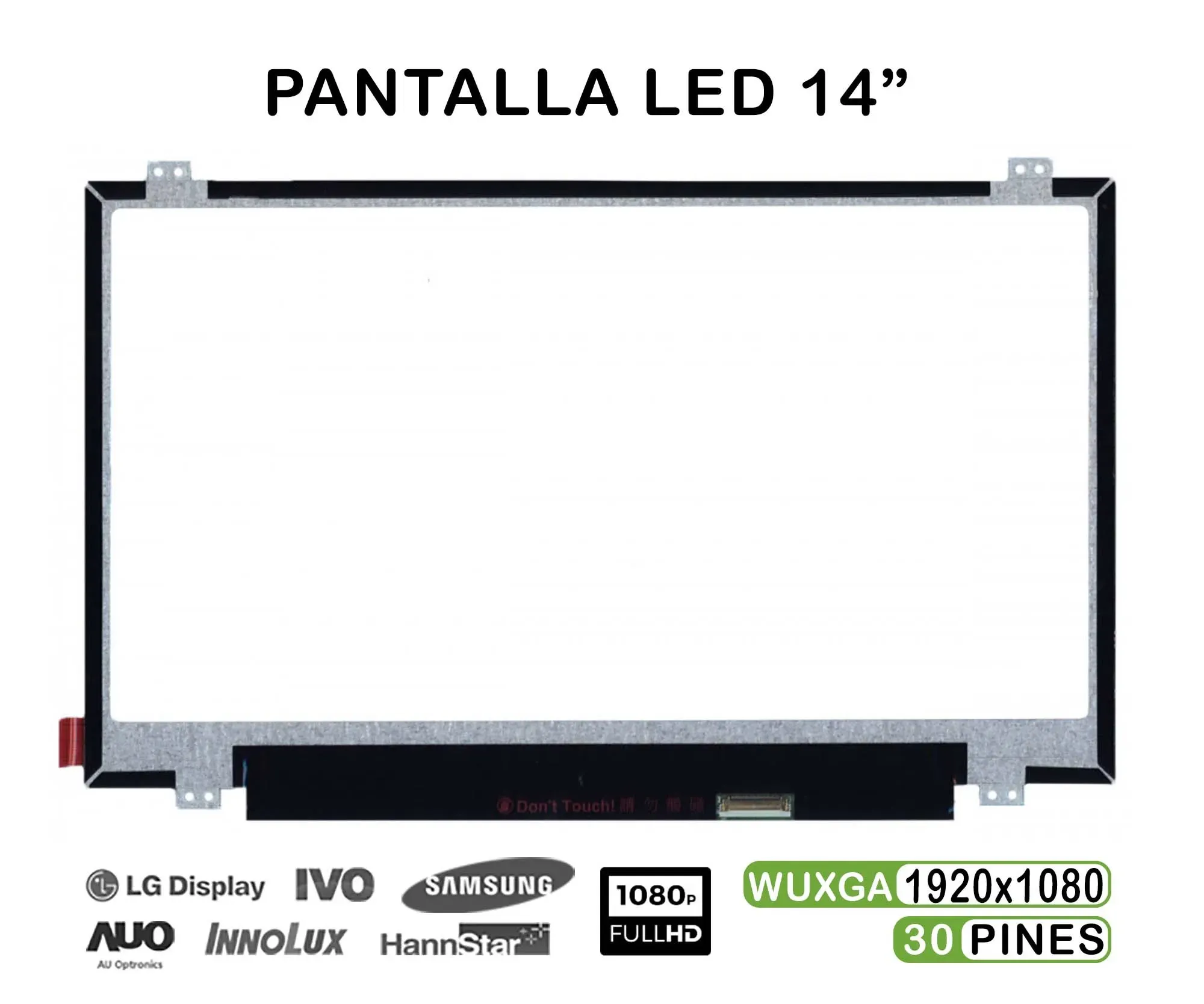 ECRÃ QUASE NOVA DE LED PARA LAPTOP DE 14" B140HAN02.1 N140HCE-EAA