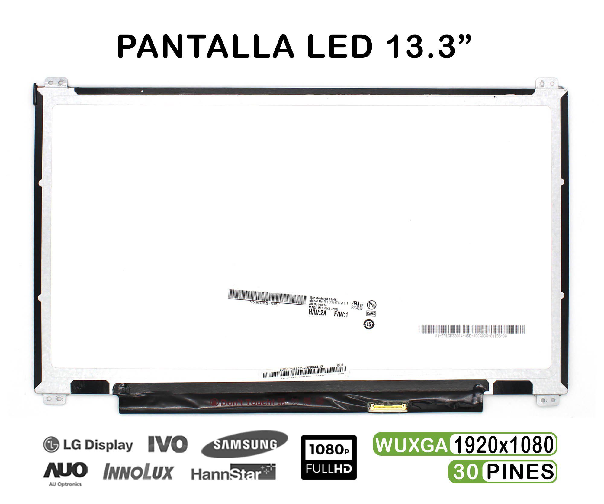 ECRÃ QUASE NOVA LED 13,3" PARA LAPTOP B133HTN01.1 FHD 30 PINOS