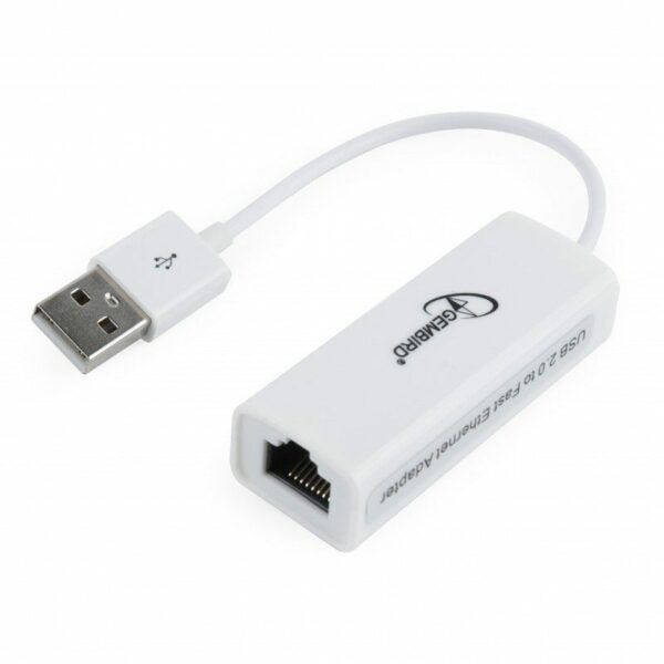 Adaptador USB 2.0 para Ethernet RJ45 100 Mbps – Gembird NIC‑U2‑02