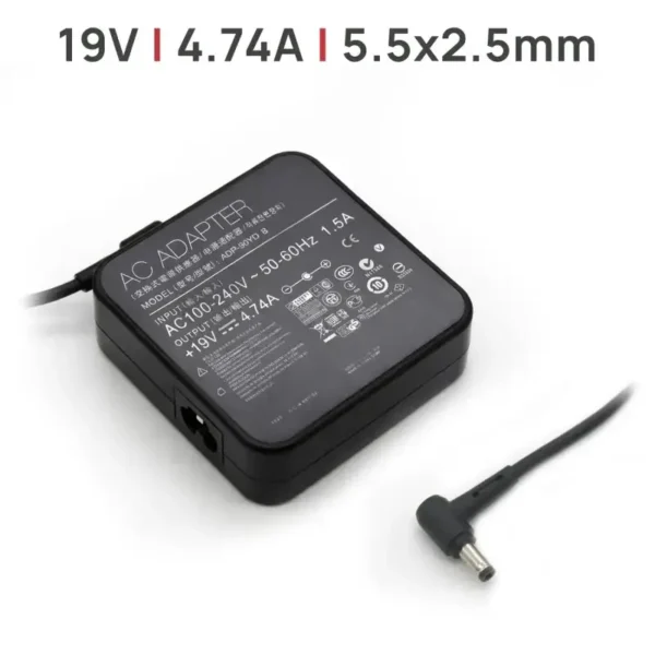 Carregador ACER Aspire E5-573G 19V 4.74A 90W - Conector 5.5mm x 2.5mm | Compatível E5-573G-31Q2