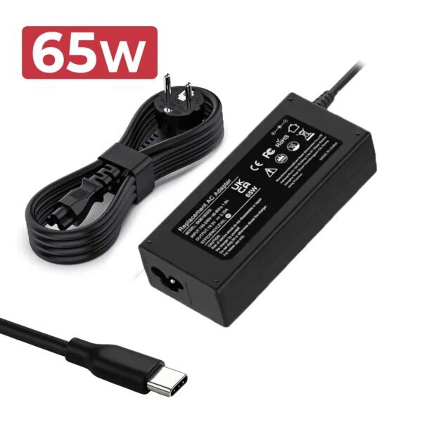 Carregador Portátil Universal USB-C 65W Multivoltagem 5V-20V 3.25A - Green Computer