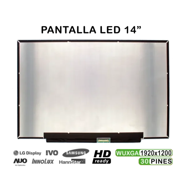 Ecrã LED Mate 14" WUXGA (1920x1200) 30 Pinos para Portátil Lenovo IdeaPad Slim 3 14IRH10 e K14 Series - PN: 5D11P86178