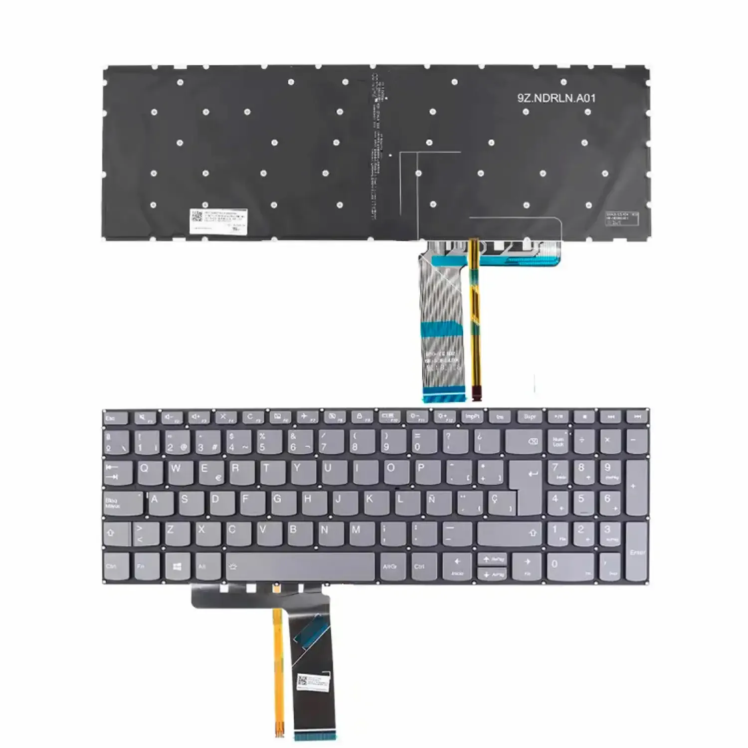 Teclado Retroiluminado para Portátil Lenovo IdeaPad 720S e V330 - Layout Espanhol 9Z.NDRBN.C0S