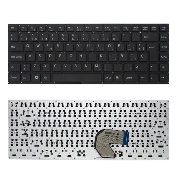 Teclado QWERTY Espanhol para Portátil ASUS Vivobook E403 - 0KNL0-4122UK00 NSK-UV6SU