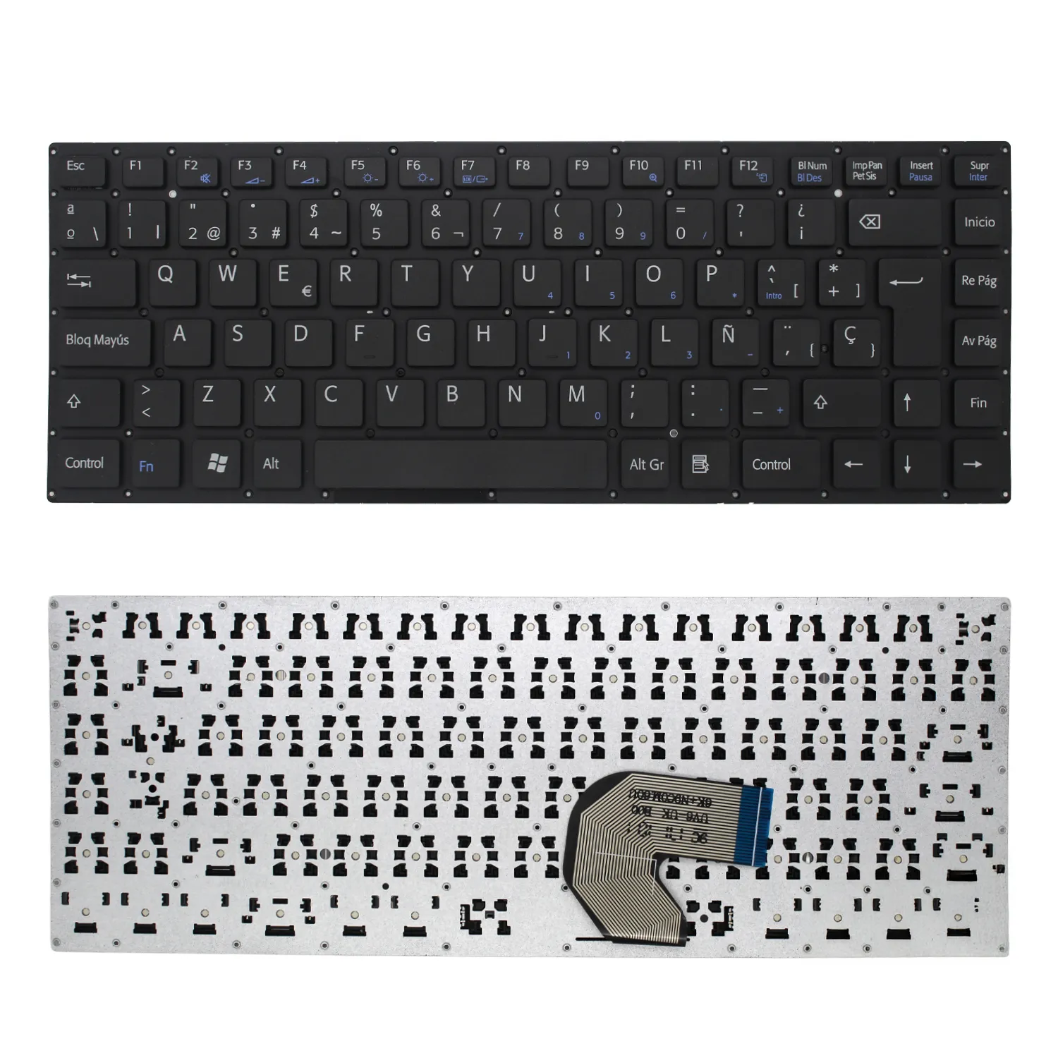 Teclado QWERTY Espanhol para Portátil ASUS Vivobook E403 - 0KNL0-4122UK00 NSK-UV6SU