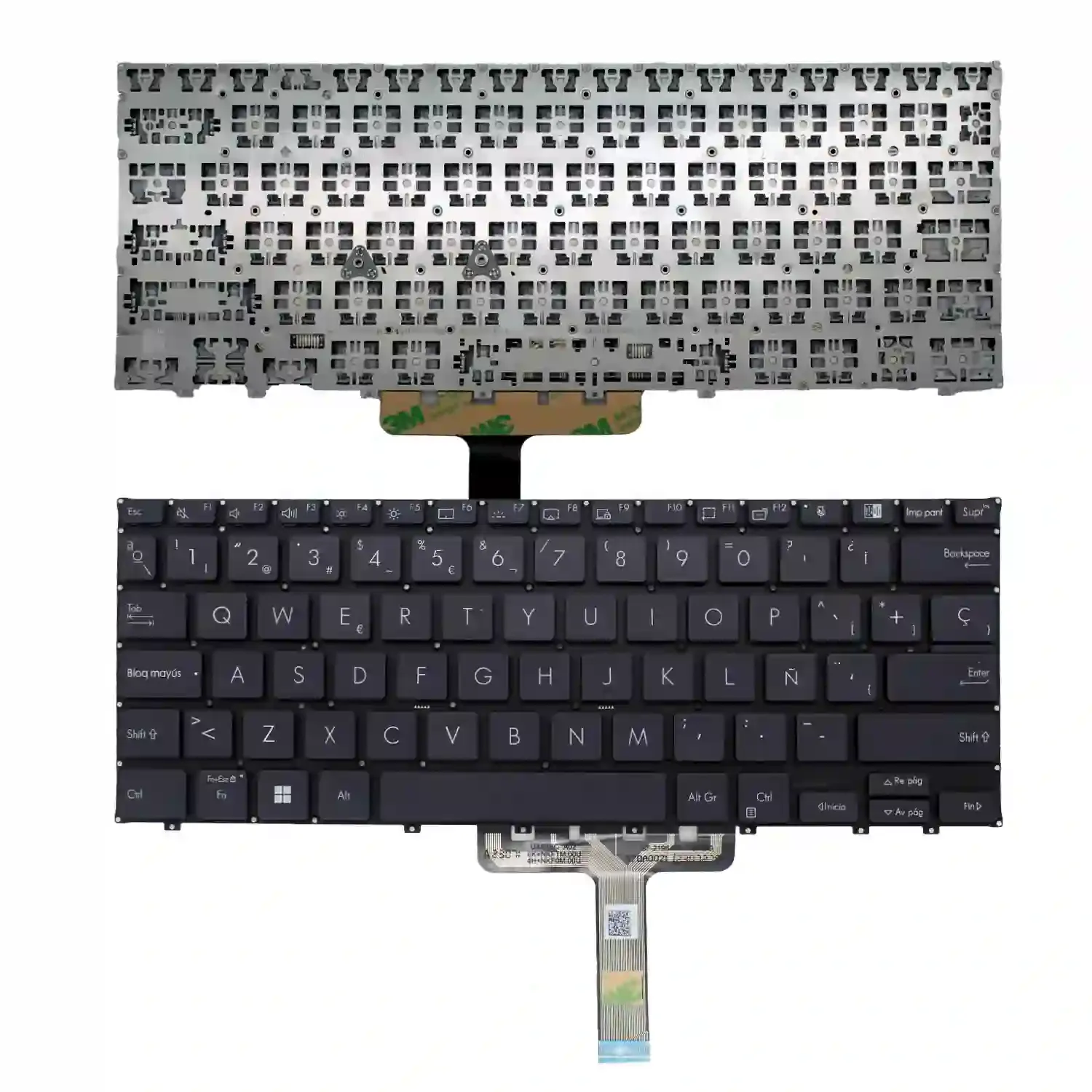Teclado Retroiluminado Espanhol para Portátil ASUS ExpertBook B5 Series - Preto, Sem Moldura - Image 2