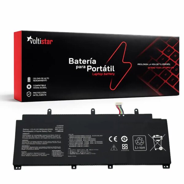 Bateria Interna para Portátil ASUS ROG Flow X13 C41N2009 - 15.4V 3600mAh Li-Polymer