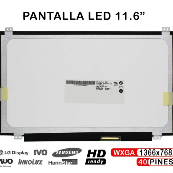 TELA QUASE NOVA LED DE 11.6" PARA PORTÁTIL N116BGE-L41 N116BGE-L42