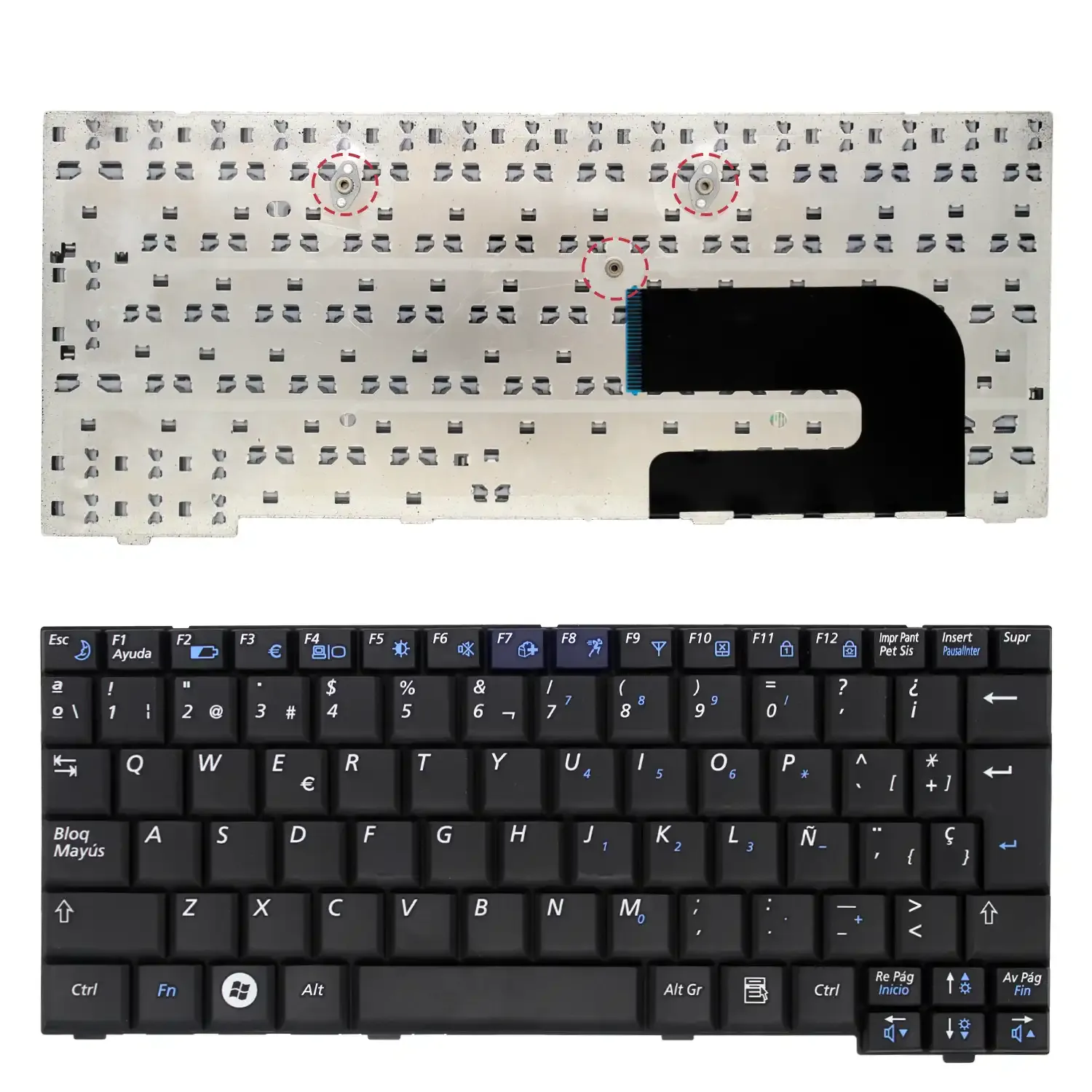 Teclado para Portátil Samsung NC10, ND10, N140, N128, N130, N110, N108, N135 - V100560DK1 SP