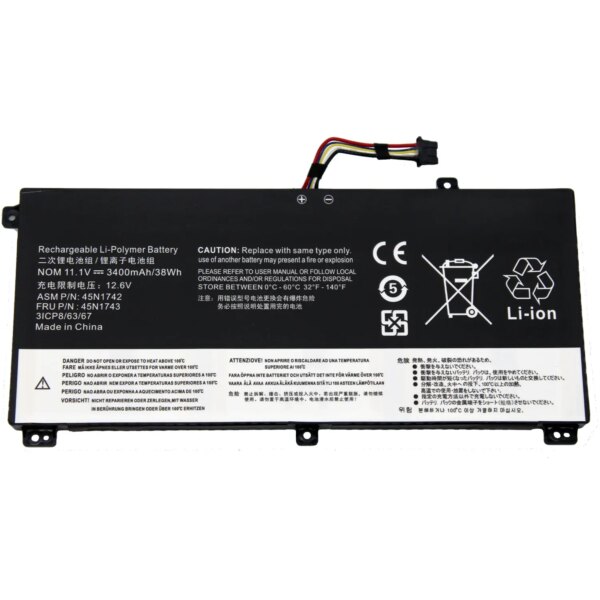 Bateria Lenovo ThinkPad T550 T560 W550 P50s 11.1V 3400mAh - 45N1742 45N1743 00NY639