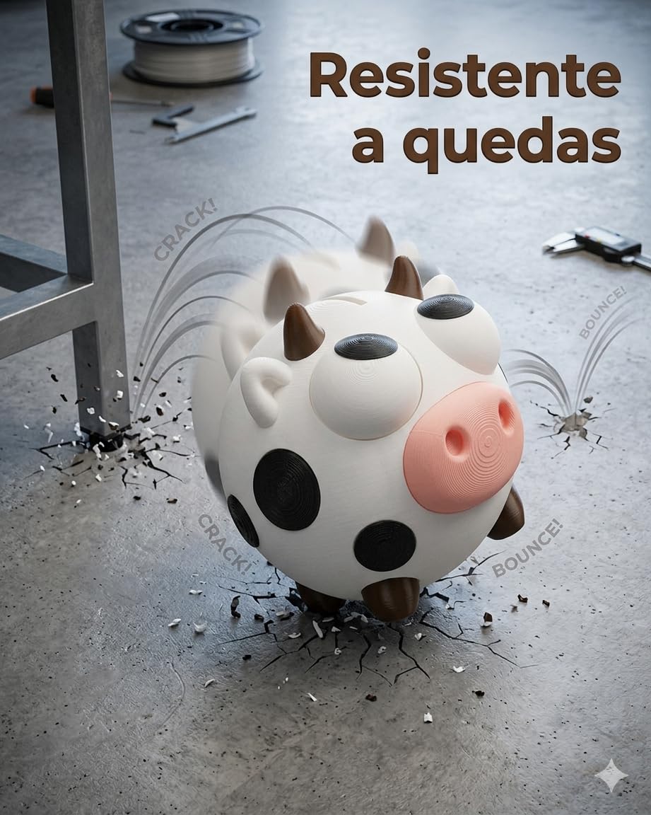 Cofre Mealheiro Moo-Ney 15cm - Design 3D Moderno, Ultra Resistente PLA - Fabricado na Europa - Green Computer - Image 2