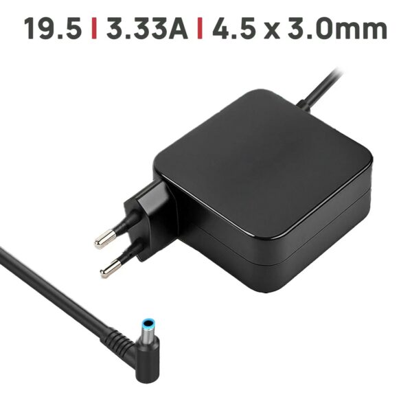 Carregador para Portátil HP Envy 14, Pavilion 15 AC/AF, EliteBook 755/800/820 G1-G5 - 19.5V 3.33A 65W - P/N 677770-002