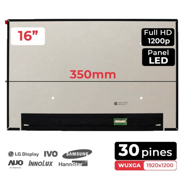ECRÃ LED MATE DE 16" PARA DELL VOSTRO 16 5620 5625 B160UAN04.4